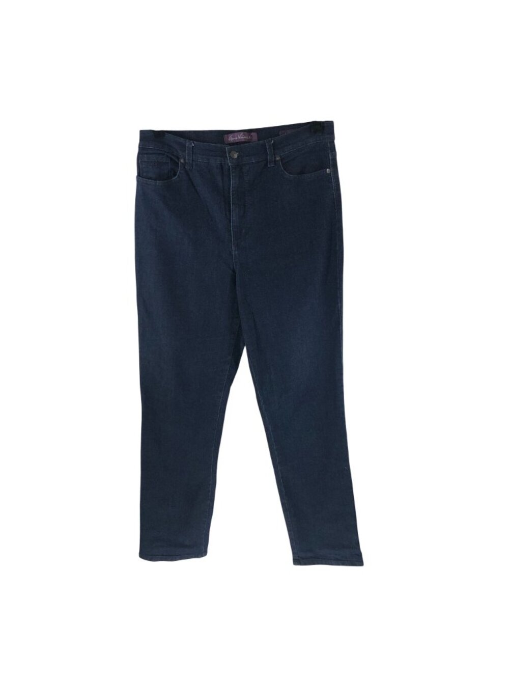 Gloria Vanderbilt Amanda Jeans Womens 14L Dark Wash Stretch High Rise